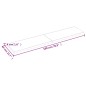 vidaXL Piano Tavolo Grigio Scuro 180x40x4cm Rovere Massello Trattato