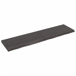vidaXL Piano Tavolo Marrone 200x50x(2-6) cm Rovere Massello Trattato