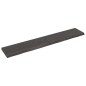 vidaXL Piano Tavolo Grigio Scuro 220x40x6cm Rovere Massello Trattato vidaXL Piano Tavolo Grigio Scuro 220x40x6cm Rovere Massello Trattato