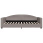 vidaXL Divano Letto con Materasso Tortora 100x200 cm in Tessuto
