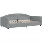 vidaXL Divano Letto con Materasso Grigio Chiaro 100x200 cm in Tessuto vidaXL Divano Letto con Materasso Grigio Chiaro 100x200 cm in Tessuto