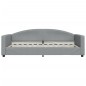 vidaXL Divano Letto con Materasso Grigio Chiaro 100x200 cm in Tessuto vidaXL Divano Letto con Materasso Grigio Chiaro 100x200 cm in Tessuto