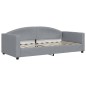 vidaXL Divano Letto con Materasso Grigio Chiaro 90x190 cm in Tessuto vidaXL Divano Letto con Materasso Grigio Chiaro 90x190 cm in Tessuto