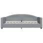 vidaXL Divano Letto con Materasso Grigio Chiaro 90x190 cm in Tessuto vidaXL Divano Letto con Materasso Grigio Chiaro 90x190 cm in Tessuto