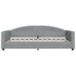 vidaXL Divano Letto con Letto Estraibile Grigio Chiaro 100x200 Tessuto vidaXL Divano Letto con Letto Estraibile Grigio Chiaro 100x200 Tessuto