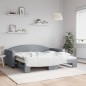 vidaXL Divano Letto con Letto Estraibile Grigio Chiaro 90x190 Tessuto vidaXL Divano Letto con Letto Estraibile Grigio Chiaro 90x190 Tessuto