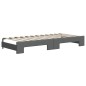 vidaXL Divano Letto Estraibile Materassi Grigio Scuro 100x200 Tessuto vidaXL Divano Letto Estraibile Materassi Grigio Scuro 100x200 Tessuto