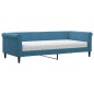vidaXL Divano Letto con Materasso Blu 90x200 cm in Velluto vidaXL Divano Letto con Materasso Blu 90x200 cm in Velluto