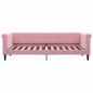 vidaXL Divano Letto con Materasso Rosa 80x200 cm in Velluto