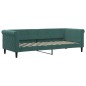 vidaXL Divano Letto con Materasso Verde Scuro 80x200 cm in Velluto vidaXL Divano Letto con Materasso Verde Scuro 80x200 cm in Velluto
