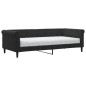 vidaXL Divano Letto con Materasso Nero 90x200 cm in Velluto vidaXL Divano Letto con Materasso Nero 90x200 cm in Velluto
