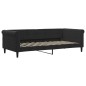 vidaXL Divano Letto con Materasso Nero 90x200 cm in Velluto vidaXL Divano Letto con Materasso Nero 90x200 cm in Velluto