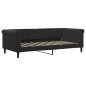 vidaXL Divano Letto con Materasso Nero 90x190 cm in Velluto