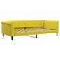vidaXL Divano Letto con Materasso Giallo 90x200 cm in Velluto