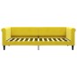 vidaXL Divano Letto con Materasso Giallo 90x200 cm in Velluto