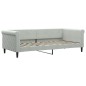 vidaXL Divano Letto con Materasso Grigio Chiaro 90x200 cm in Velluto vidaXL Divano Letto con Materasso Grigio Chiaro 90x200 cm in Velluto
