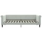 vidaXL Divano Letto con Materasso Grigio Chiaro 90x200 cm in Velluto vidaXL Divano Letto con Materasso Grigio Chiaro 90x200 cm in Velluto
