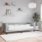 vidaXL Divano Letto con Materasso Grigio Chiaro 80x200 cm in Velluto vidaXL Divano Letto con Materasso Grigio Chiaro 80x200 cm in Velluto
