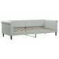vidaXL Divano Letto con Materasso Grigio Chiaro 80x200 cm in Velluto vidaXL Divano Letto con Materasso Grigio Chiaro 80x200 cm in Velluto