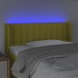 Testiera a LED Verde 93x16x78/88 cm in Tessuto Testiera a LED Verde 93x16x78/88 cm in Tessuto