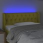Testiera a LED Verde 103x16x78/88 cm in Tessuto Testiera a LED Verde 103x16x78/88 cm in Tessuto