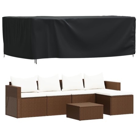 vidaXL Copertura Mobili Giardino Nera 240x140x90cm Impermeabile 420D