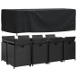 vidaXL Copertura Mobili Giardino Nera 229x113x73cm Impermeabile 420D vidaXL Copertura Mobili Giardino Nera 229x113x73cm Impermeabile 420D