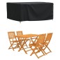 vidaXL Copertura Mobili Giardino Nera 180x140x90cm Impermeabile 420D vidaXL Copertura Mobili Giardino Nera 180x140x90cm Impermeabile 420D