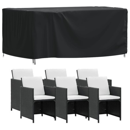 vidaXL Copertura Mobili Giardino Nera 172x113x73cm Impermeabile 420D