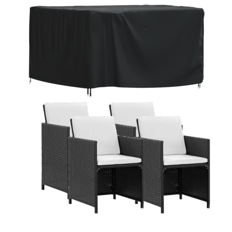 vidaXL Copertura Mobili Giardino Nera 113x113x73cm Impermeabile 420D