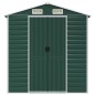 vidaXL Capanno da Giardino Verde 191x130x198 cm in Acciaio Zincato