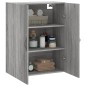 vidaXL Mobile a Parete Grigio Sonoma 69,5x34x90 cm Legno Multistrato vidaXL Mobile a Parete Grigio Sonoma 69,5x34x90 cm Legno Multistrato