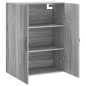 vidaXL Mobile a Parete Grigio Sonoma 69,5x34x90 cm Legno Multistrato vidaXL Mobile a Parete Grigio Sonoma 69,5x34x90 cm Legno Multistrato