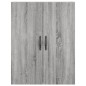 vidaXL Mobile a Parete Grigio Sonoma 69,5x34x90 cm Legno Multistrato vidaXL Mobile a Parete Grigio Sonoma 69,5x34x90 cm Legno Multistrato