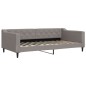 vidaXL Divano Letto Estraibile con Cassetti Tortora 100x200 cm Tessuto