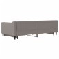 vidaXL Divano Letto Estraibile con Cassetti Tortora 100x200 cm Tessuto