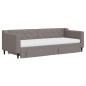 vidaXL Divano Letto Estraibile con Cassetti Tortora 80x200 cm Tessuto vidaXL Divano Letto Estraibile con Cassetti Tortora 80x200 cm Tessuto