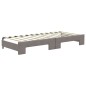 vidaXL Divano Letto Estraibile con Cassetti Tortora 80x200 cm Tessuto vidaXL Divano Letto Estraibile con Cassetti Tortora 80x200 cm Tessuto