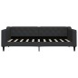 vidaXL Divano Letto Estraibile con Cassetti Nero 90x190 cm in Tessuto vidaXL Divano Letto Estraibile con Cassetti Nero 90x190 cm in Tessuto