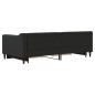 vidaXL Divano Letto Estraibile con Cassetti Nero 90x190 cm in Tessuto vidaXL Divano Letto Estraibile con Cassetti Nero 90x190 cm in Tessuto