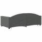 vidaXL Divano Letto con Letto Estraibile Grigio Scuro 90x190cm Tessuto vidaXL Divano Letto con Letto Estraibile Grigio Scuro 90x190cm Tessuto