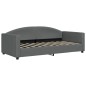 vidaXL Divano Letto con Letto Estraibile Grigio Scuro 90x190cm Tessuto vidaXL Divano Letto con Letto Estraibile Grigio Scuro 90x190cm Tessuto