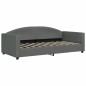 vidaXL Divano Letto con Materasso Grigio Scuro 90x190 cm in Tessuto vidaXL Divano Letto con Materasso Grigio Scuro 90x190 cm in Tessuto