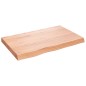 vidaXL Piano Tavolo Marrone Chiaro 80x50x6cm Rovere Massello Trattato vidaXL Piano Tavolo Marrone Chiaro 80x50x6cm Rovere Massello Trattato