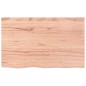 vidaXL Piano Tavolo Marrone Chiaro 80x50x6cm Rovere Massello Trattato vidaXL Piano Tavolo Marrone Chiaro 80x50x6cm Rovere Massello Trattato