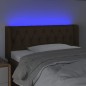 Testiera a LED Marrone Scuro 103x16x78/88 cm in Tessuto Testiera a LED Marrone Scuro 103x16x78/88 cm in Tessuto