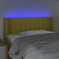 Testiera a LED Verde 83x16x78/88 cm in Tessuto Testiera a LED Verde 83x16x78/88 cm in Tessuto