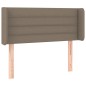 Testiera a LED Tortora 103x16x78/88 cm in Tessuto Testiera a LED Tortora 103x16x78/88 cm in Tessuto