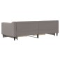 vidaXL Divano Letto Estraibile con Cassetti Tortora 90x200 cm Tessuto vidaXL Divano Letto Estraibile con Cassetti Tortora 90x200 cm Tessuto