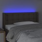vidaXL Testiera a LED Tortora 93x16x78/88 cm in Tessuto vidaXL Testiera a LED Tortora 93x16x78/88 cm in Tessuto